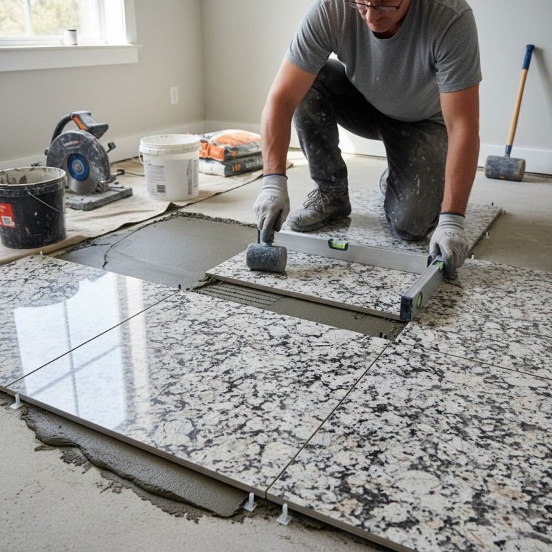 Stone Floor Installation in Kansas City, KS